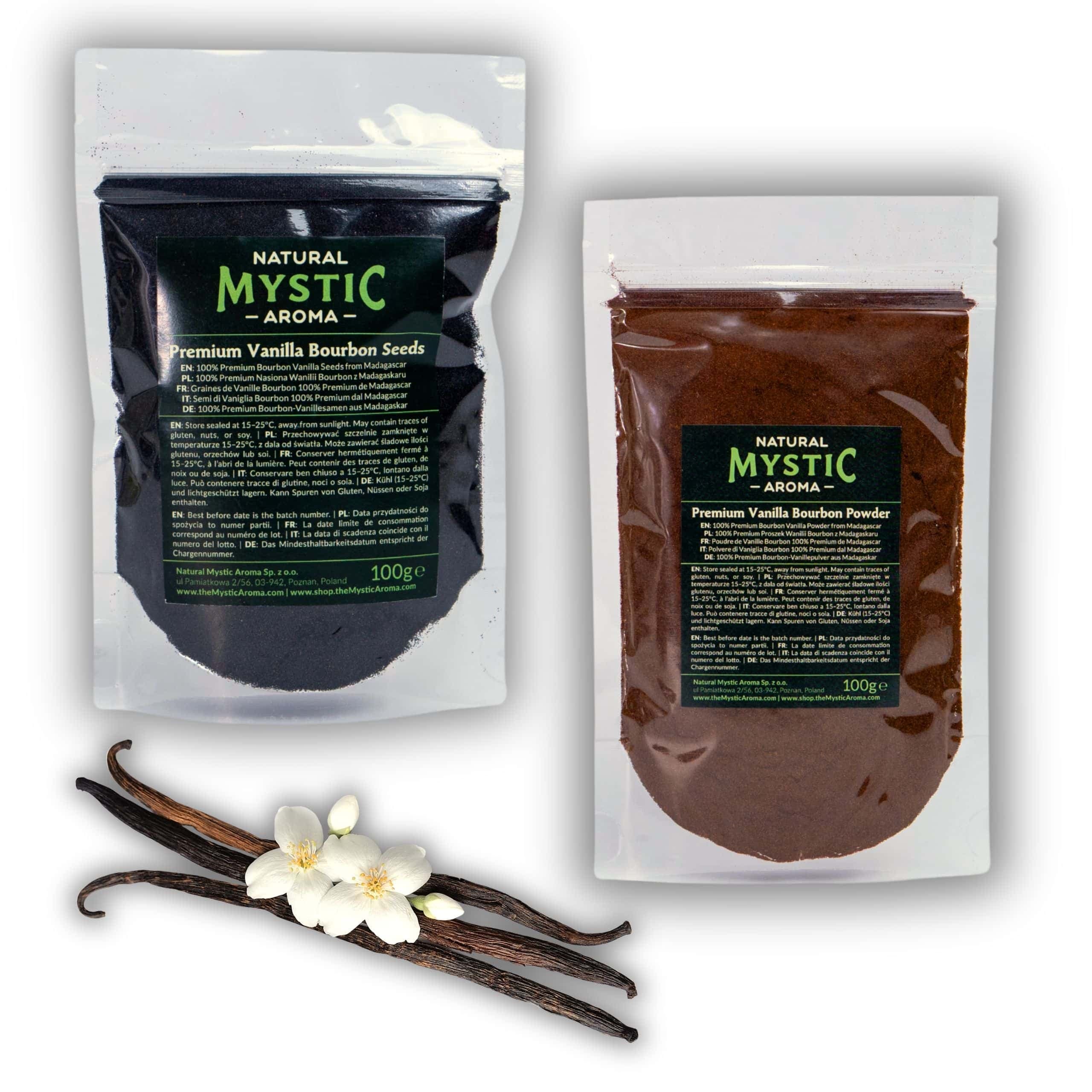 Bourbon Vanilla Set | Powder and Seeds (100g + 100g) – Madagascar view 2