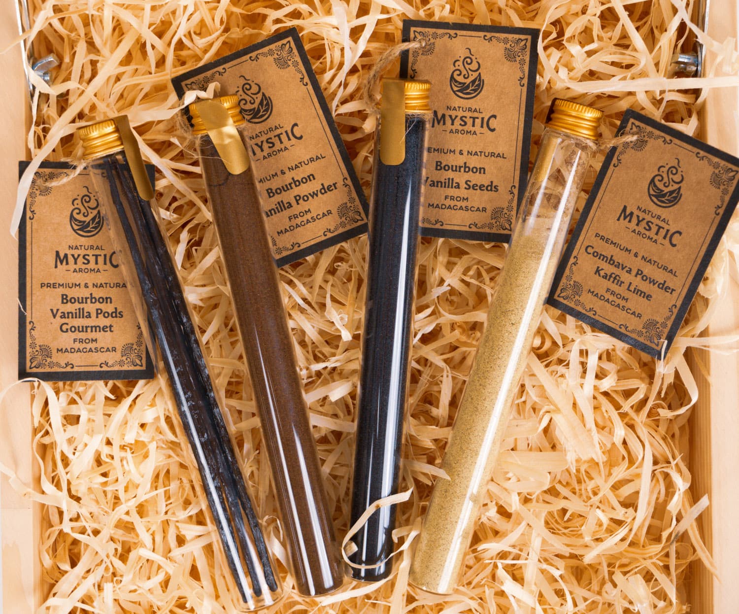 Natural Mystic Aroma — Bourbon vanilla product set