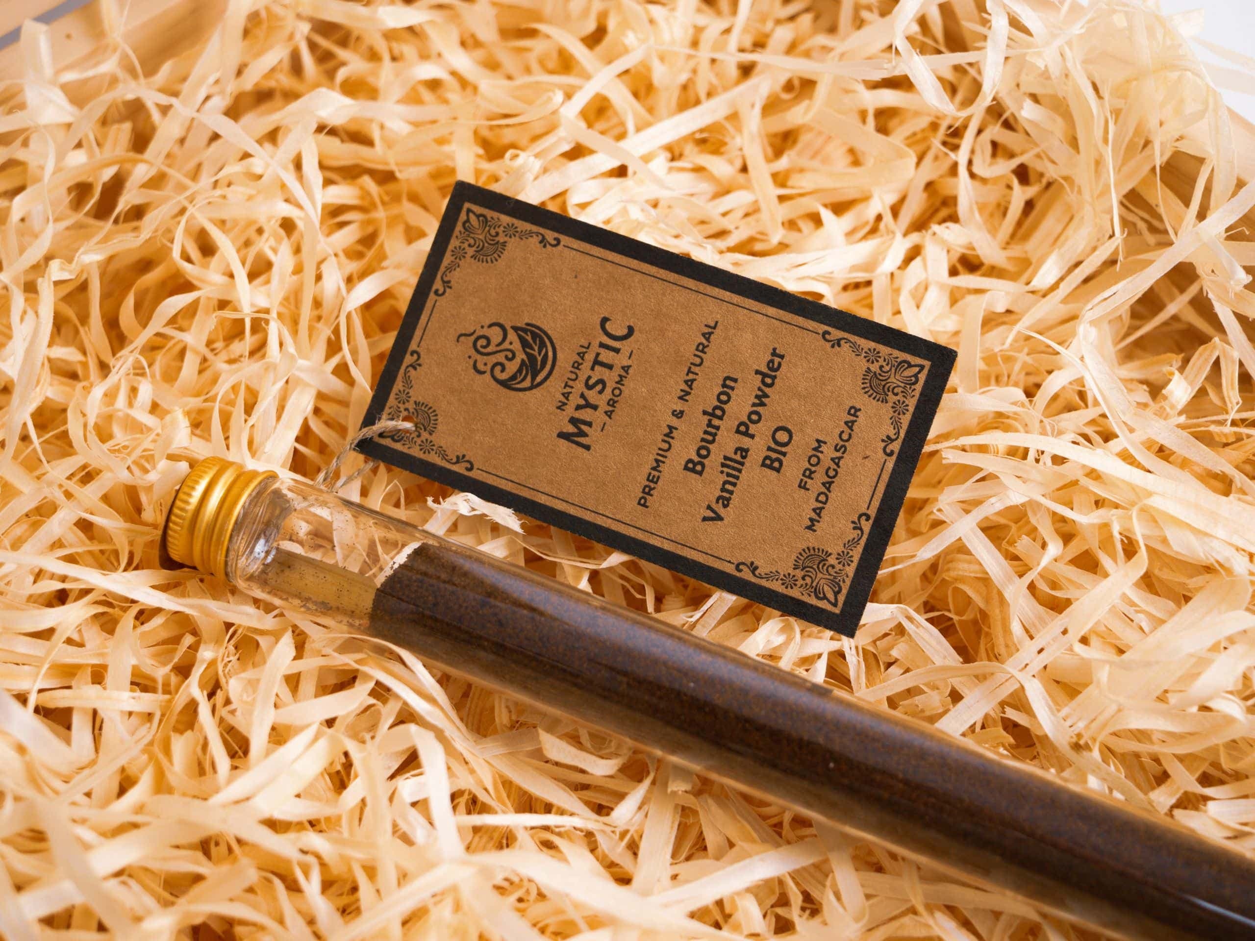 Organic Bourbon Vanilla Powder – Madagascar – 20 g (BIO Certified, Glass Vial)